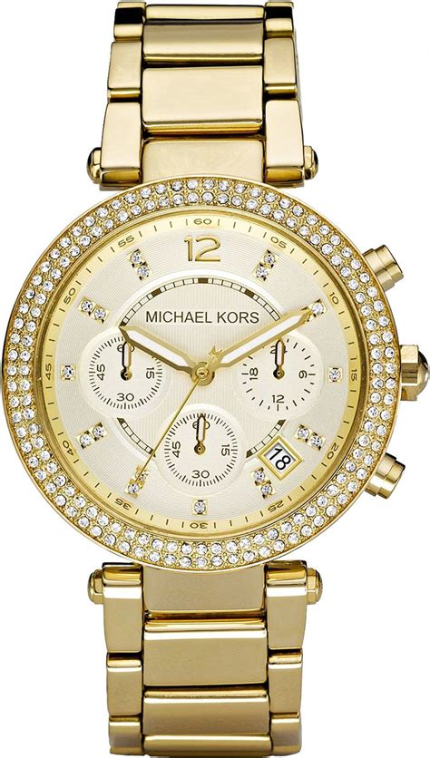 michael kors watch parker gold tone|Michael Kors parker mk5354.